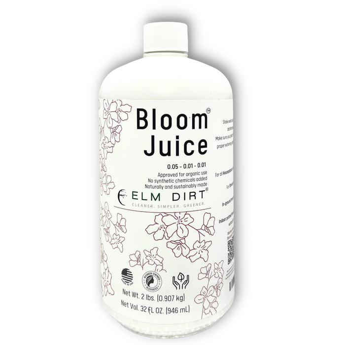 Elm Dirt Bloom Juice bottle